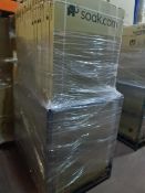 (O216) PALLET TO CONTAIN 19 x NEW BOXED SOAK.COM 800MM WETROOM/SIDE PANELS. RRP £349 EACH