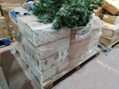 (L86) PALLET TO CONTAIN A LARGE QTY OF VARIOUS CHRISMAS GOODS TO INCLUDE ICICLE LIGHTS, TREES,