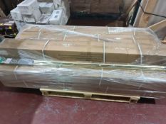 (L27) PALLET TO CONTAIN 50 X NEW SEALED DIALL BOTTOM OF DOOR EXCLUDER - TWO PART THRESHOLD BRASS