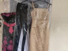 3 X VARIOUS BRAND NEW HIGH END PROM DRESSES IN VARIOUS STYLES AND SIZES (770/15)