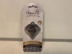 40 X NEW PACKAGED DIAMOND BLACK GOLD SCENTED AIR FRESHENER (477/15)