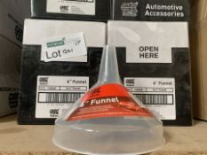 32 X BRAND NEW 6 INCH AUTOCARE FUNNELS (1301/15)