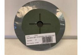 40 X BRAND NEW PACKS OF 20 GRIT 100 SANDING DISCS IN 4 BOXES (832/15)