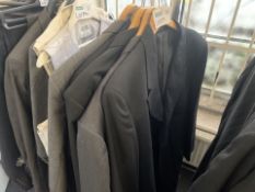 5 X BRAND NEW WEDDING SUIT JACKETS IN VARIOUS STYLES AND SIZES (391/15)