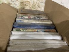 10 X VARIOUS BRAND NEW CURTAINS IN VARIOUS STYLES AND SIZES (1509/15)