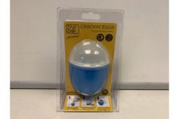 144 X BRAND NEW ZAP CHEF CRACKING EGGS MICROWAVE EGG COOKERS (1761/15)