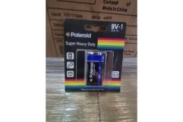 168 X POLAROID AUPER HEAVY DUTY 9V ABTTERIES(676/15)