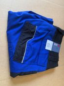 12 X BRAND NEW DICKIES PRO ROYAL BLUE/BLACK SHORTS SIZE 50/34/44 (64/15)