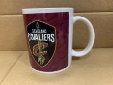 `36 X BRAND NEW OFFICIAL CLEVELAND CAVALIERS 110Z MUGS (1132/15)
