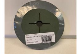 40 X BRAND NEW PACKS OF 20 GRIT 36 SANDING DISCS IN 4 BOXES (843/15)