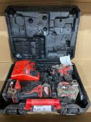 Milwaukee M18 CBLPP2A-402C Brushless Cordless Combi Drill & Impact Driver Kit. COMES WITH 2 X