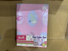 12 X BRAND NEW BARBIE CURTAIN SETS 168 X 137 (1503/15)