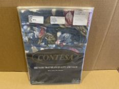 40 X BRAND NEW CONTESA BLUE CURTAIN CASES 15 X 15 (140/15)