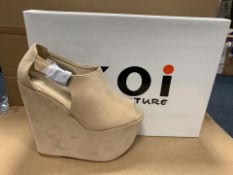 28 X BRAND NEW BOXED KOI NUDE SUEDE SHOES IN RATIO SIZED BOXES WR1 (1175/15)