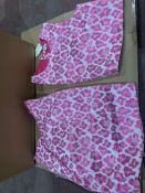 (NO VAT) 13 X BRAND NEW PINK LEOPARD PRINT DRESSES AGE 13-14 (1405/15)