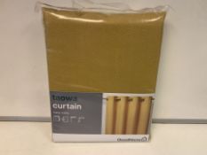 16 X NEW PACKAGED GOODHOME TAOWA BLACKOUT CURTAINS SIZE: 140(L)X 260(H)CM. YELLOW (468/15)