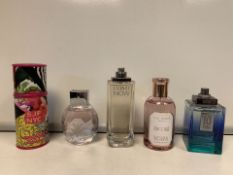 5 X PERFUMES/AFTERSHAVES 90-100% FULL INCLUDING CALVIN KLEIN, TED BAKER, SJP ETC (333/15)