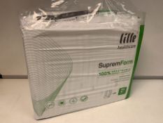 80 X BRAND NEW LILLE HEALTHCARE SUPREM FORM SUPER PLUS INCONTINENCE PADS (4 PACKS OF 20) (359/15)