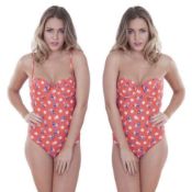 24 X BRAND NEW LEPEL RED SWIMSUITS SIZES 8/10/12/14 (1043/15)