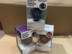 8 X BRAND NEW ITEMPO COMPACT DESIGN SPHERE SPEAKERS (COLOURS MAY VARY) (377/15)