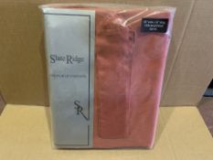 10 X BRAND NEW SLATE RIDEGE RED CURTAINS IN VARIOUS SIZES (145/15)