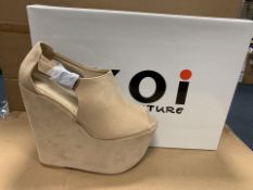 28 X BRAND NEW BOXED KOI NUDE SUEDE SHOES IN RATIO SIZED BOXES WR1 (1179/15)