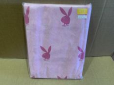 12 X BRAND NEW PINK PLAYBOY CURTAIN SETS 168 X 137CM (126/15)