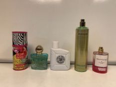 5 X PERFUMES/AFTERSHAVES 90-100% FULL INCLUDING REPLAY, KATE SPADE, SJP ETC (332/15)