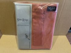 10 X BRAND NEW SLATE RIDEGE RED CURTAINS IN VARIOUS SIZES (144/15)