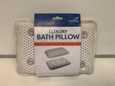 20 x NEW PACKAGED FALCON LUXURY BATH PILLOWS - BE PAMPERED AT HOME & ENJOY THE SPA EXPERIENCE (212/