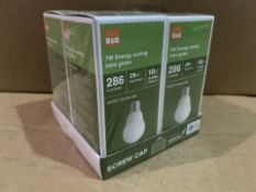 60 X BRRAND NEW B AND Q 7W ENERGY SAVING MINI GLOBE LIGHTS ES/E27 (1494/15)