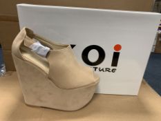 28 X BRAND NEW BOXED KOI NUDE SUEDE SHOES IN RATIO SIZED BOXES WR1 (1178/15)