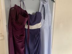 3 X VARIOUS BRAND NEW HIGH END PROM DRESSES IN VARIOUS STYLES AND SIZES (776/15)