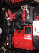 MILWAUKEE M18 CBLPD-402C 18V 4.0AH LI-ION REDLITHIUM BRUSHLESS CORDLESS COMBI DRILL. COMES WITH 2
