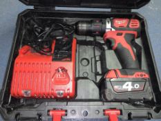 Milwaukee Cordless Combi Drill Brushed M18BPDN-402C 18V 1 x 4.0Ah Li-Ion M18 BPDN-402C. COMES WITH