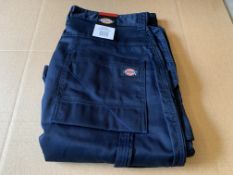 4 X BRAND NEW DICKIES PRO SHORTS NAVY BLUE SIZE 38