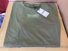 22 X BRAND NEW RISK COUTURE GREEN T SHIRTS SIZE SMALL