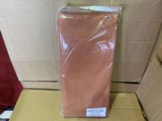 26 X BRAND NEW SCARF OF PLAIN DYED TERRACOTTA VOILE CURTAINS 150 X 500CM