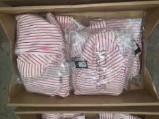 10 X BRAND NEW INDIVIDUALLY PACKAGED FIGLEAVES RED/WHITE STRIPE CASTAWAY UNDERWIRED PLUNGE V WIRE