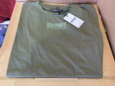 24 X BRAND NEW RISK COUTURE GREEN T SHIRTS SIZE MEDIUM