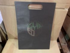 420 X BRAND NEW BLACK KRAFT PAPER BAGS