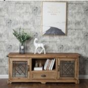 BRAND NEW MODERN INDUSTRIAL STYLE SIDEBOARD RRP £795 140 X 40 X 55CM (A45)