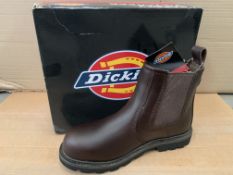 2 X BRAND NEW DICKIES FIFE 2 BROWN SAFETY BOOTS SIZE 7