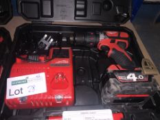 Milwaukee Cordless Combi Drill Brushed M18BPDN-402C 18V 1 x 4.0Ah Li-Ion M18 BPDN-402C. COMES WITH