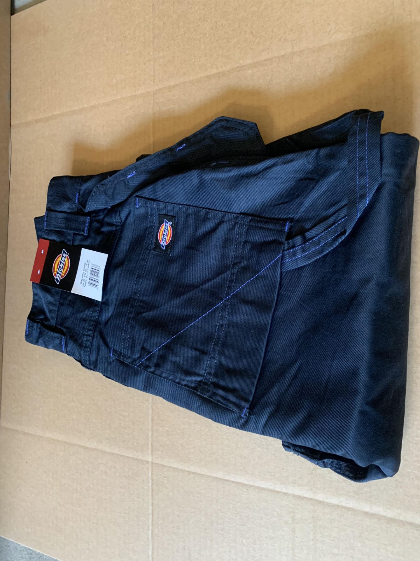 8 X BRAND NEW DICKIES PRO SHORTS NAVY BLUE SIZE 28