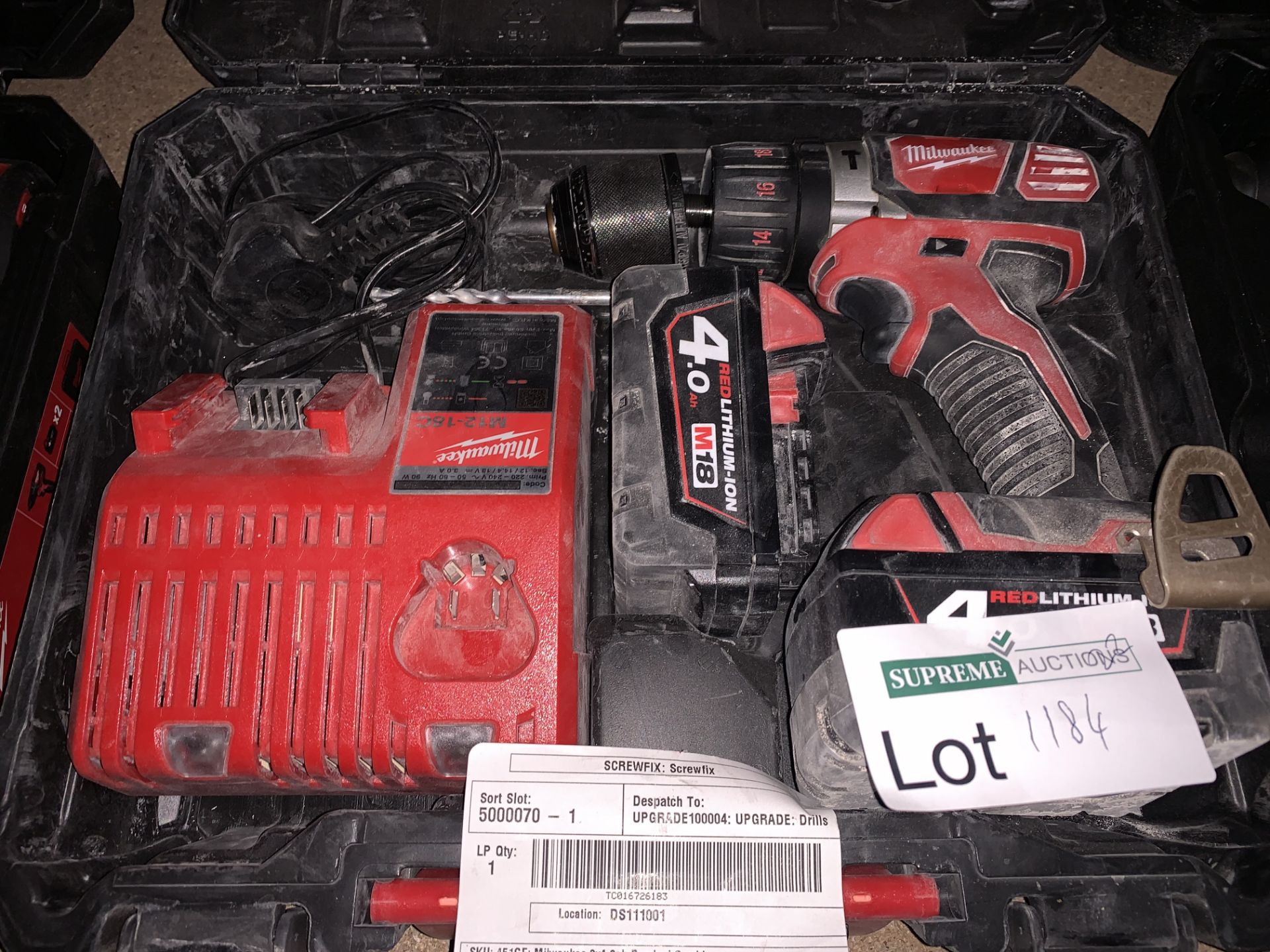 Milwaukee Cordless Combi Drill Brushed M18BPDN-402C 18V 2 x 4.0Ah Li-Ion M18 BPDN-402C. COMES WITH 2