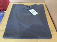 31 X BRAND NEW RISK COUTURE BLUE T SHIRTS SIZES LARGE AND XL