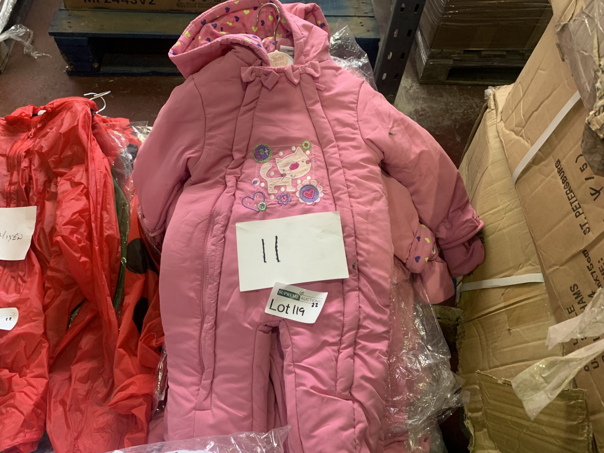 (NO VAT) 11 X BRAND NEW PINK OUTDOOR ALL IN ONES IN VARIOUS SIZES