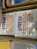 92 X BRAND NEW PACKS OF 20 STRESS SIGNS