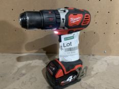 Milwaukee Cordless Combi Drill Brushed M18BPDN-402C 18V 1 x 4.0Ah Li-Ion M18 BPDN-402C. COMES WITH